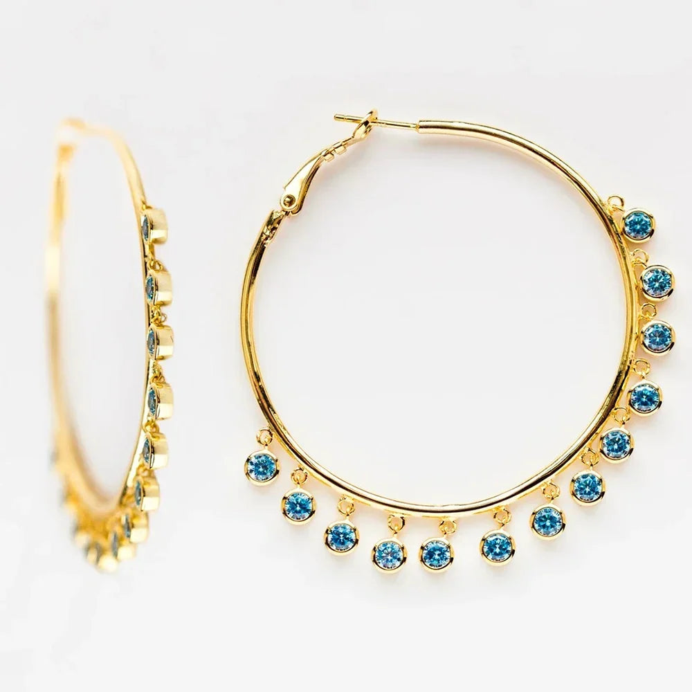 Lunet Azure Edge Hoops - Aurora Classics