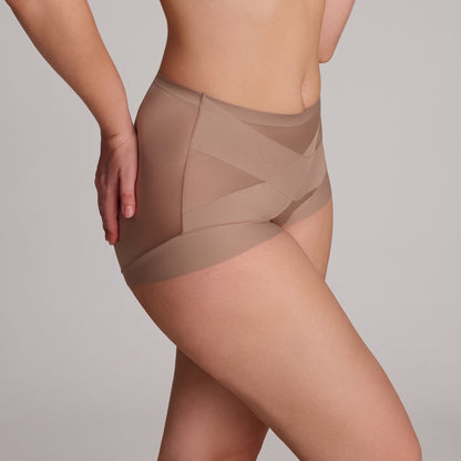 High-Waist Cross Compression Shaping Panties Multipack