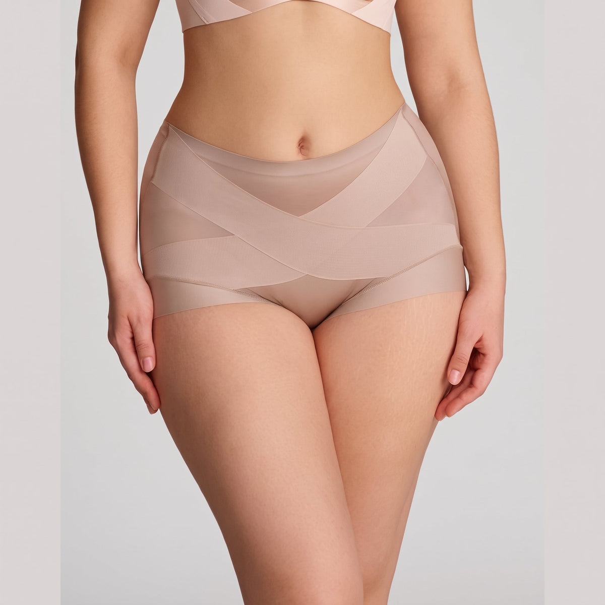 High-Waist Cross Compression Shaping Panties Multipack