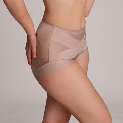 High-Waist Cross Compression Shaping Panties Multipack