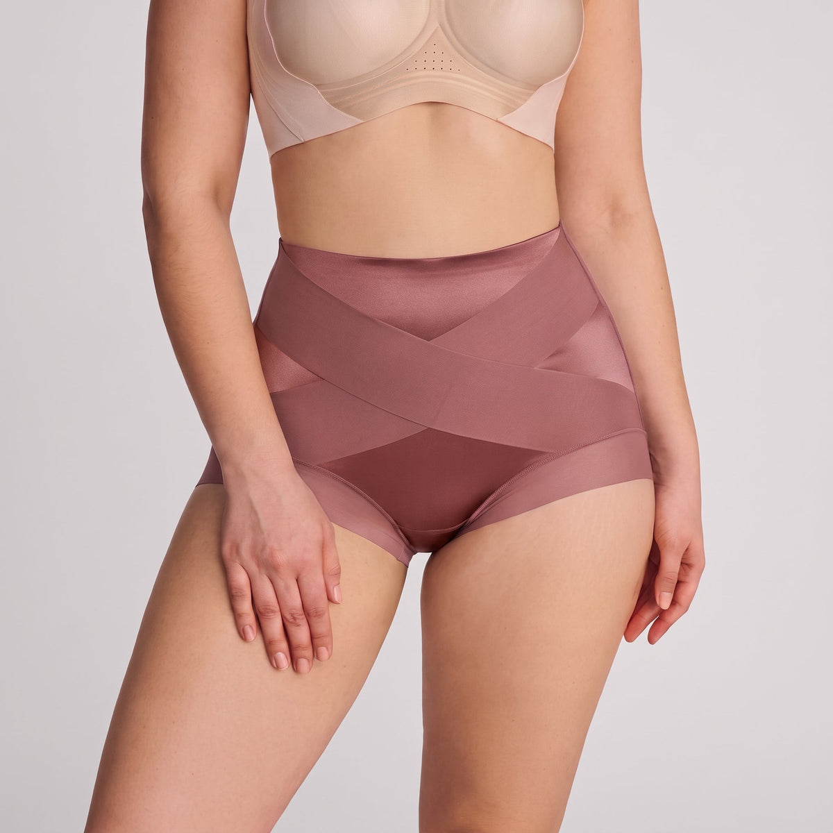 High-Waist Cross Compression Shaping Panties Multipack