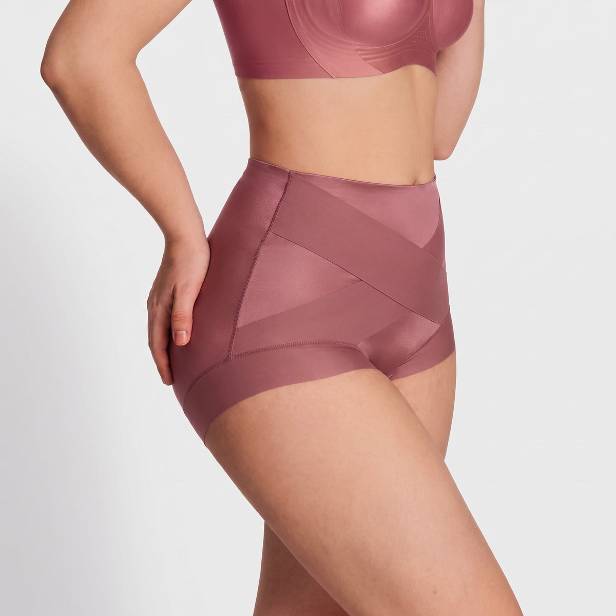 High-Waist Cross Compression Shaping Panties Multipack