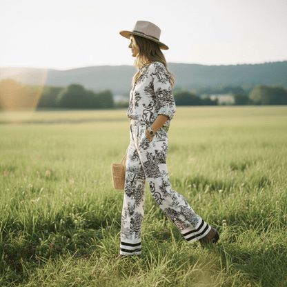 Conjunto Carlota - Diseño Coordinado de Estampado Sutil