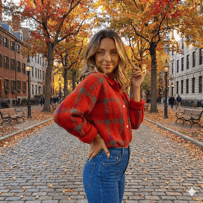 Vivienne™ | Suéter retro a cuadros