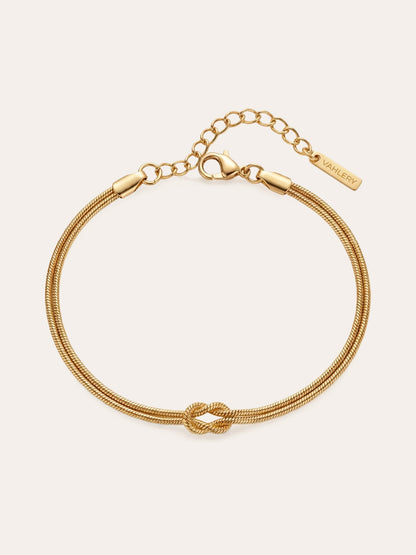 Nudo de amor: pulsera de pareja con nudo