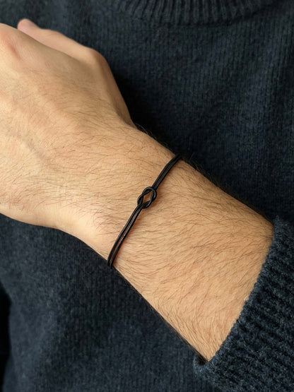 Nudo de amor: pulsera de pareja con nudo
