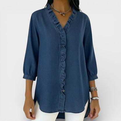 Heather | Blusa elegante con volantes