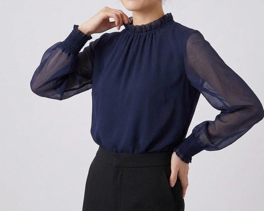 Helen | Blusa romántica transparente con volantes