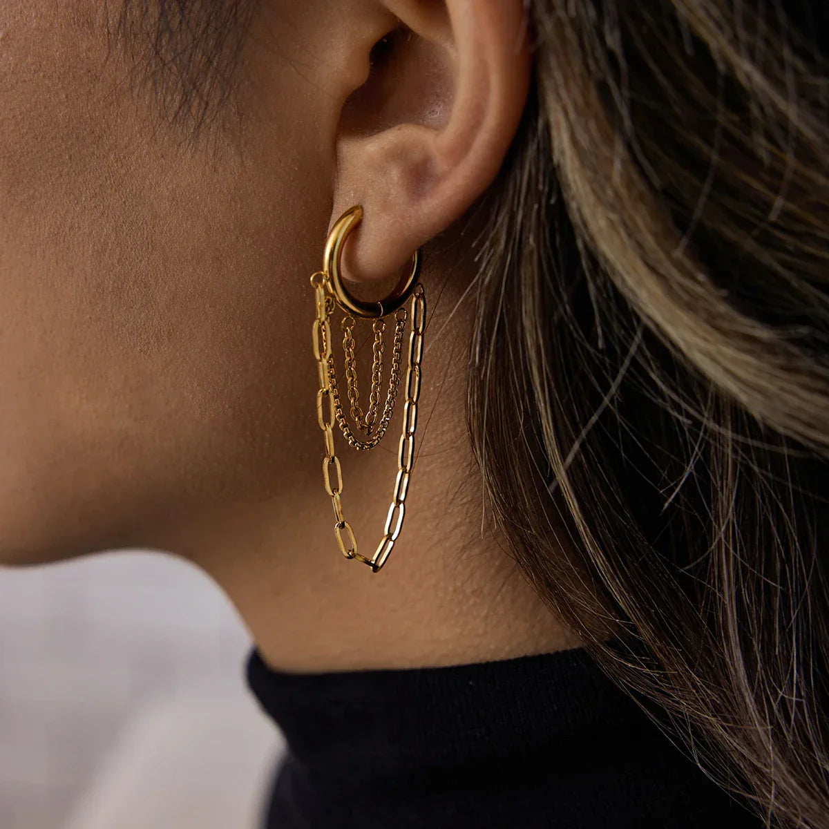 Chainfall Studio Hoop Earrings - Aurora Classics