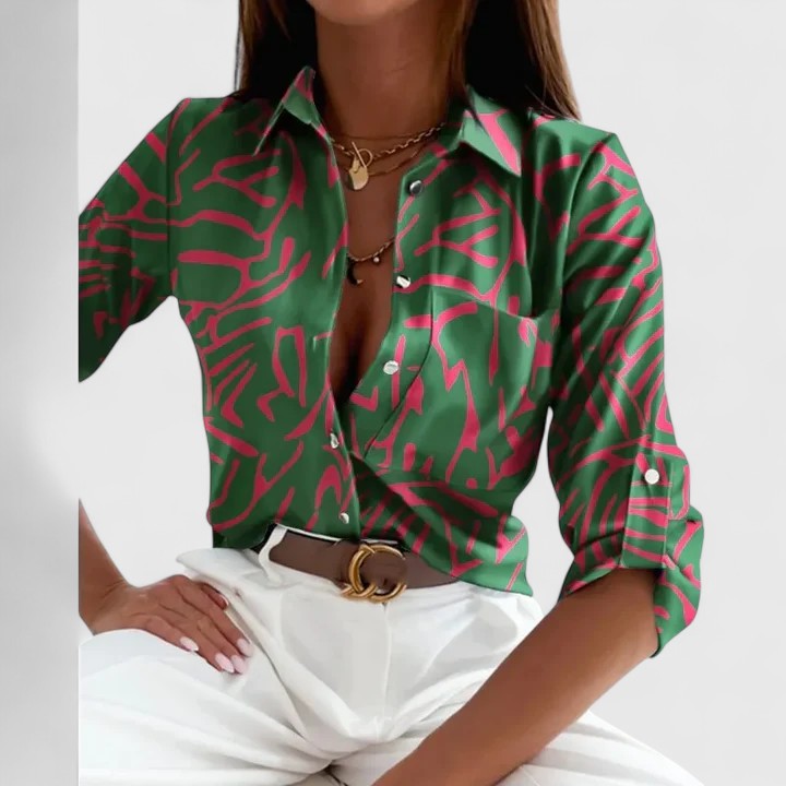 Lisette | Blusa clásica moderna de manga larga