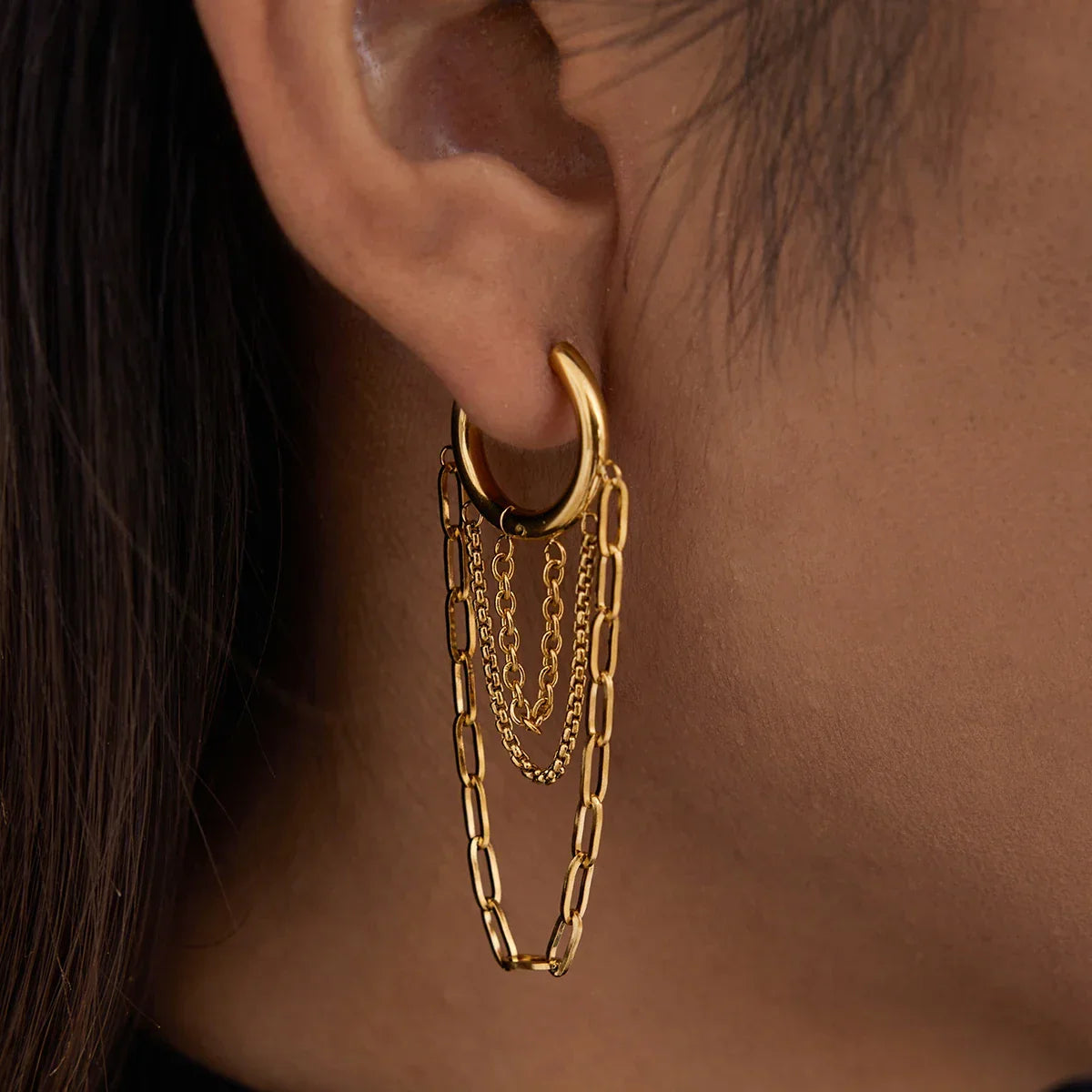 Chainfall Studio Hoop Earrings - Aurora Classics