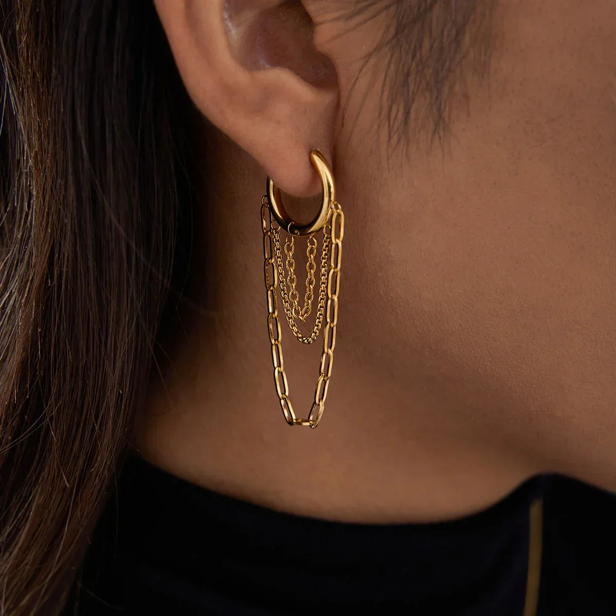 Chainfall Studio Hoop Earrings - Aurora Classics