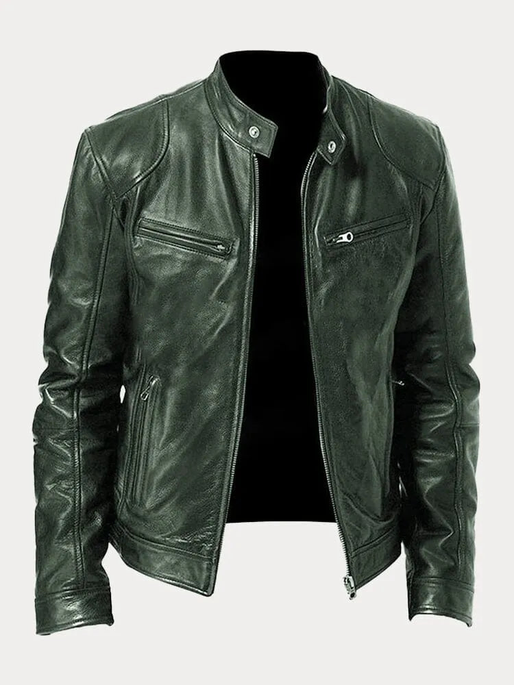 Magne™ | Chaqueta de Cuero Patrimonial Premium