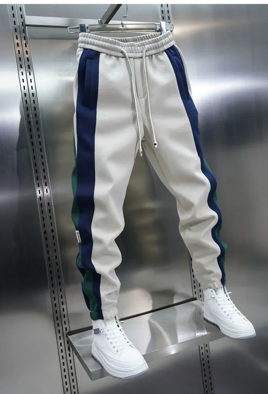 Vance™ | Pantalones de pierna recta elásticos con cinta en contraste