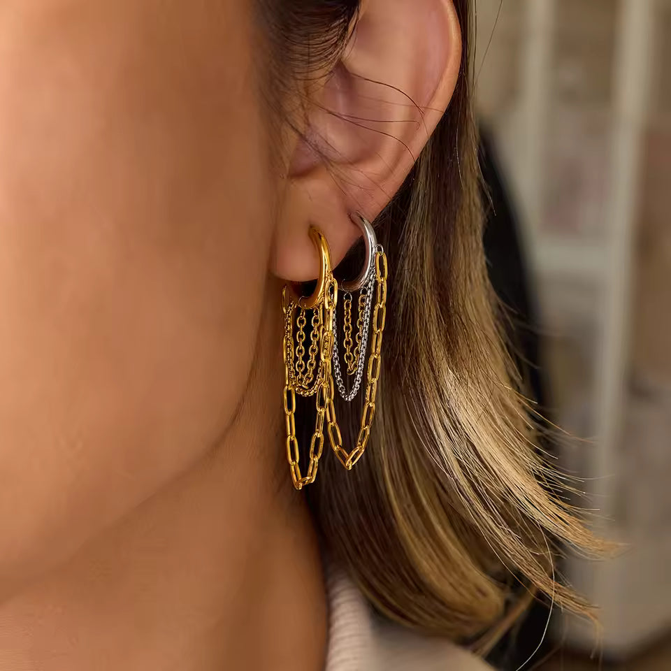 Chainfall Studio Hoop Earrings - Aurora Classics