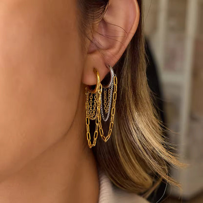 Chainfall Studio Hoop Earrings - Aurora Classics