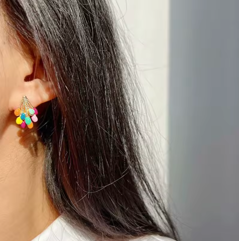Jovelle Cluster Earrings - Aurora Classics