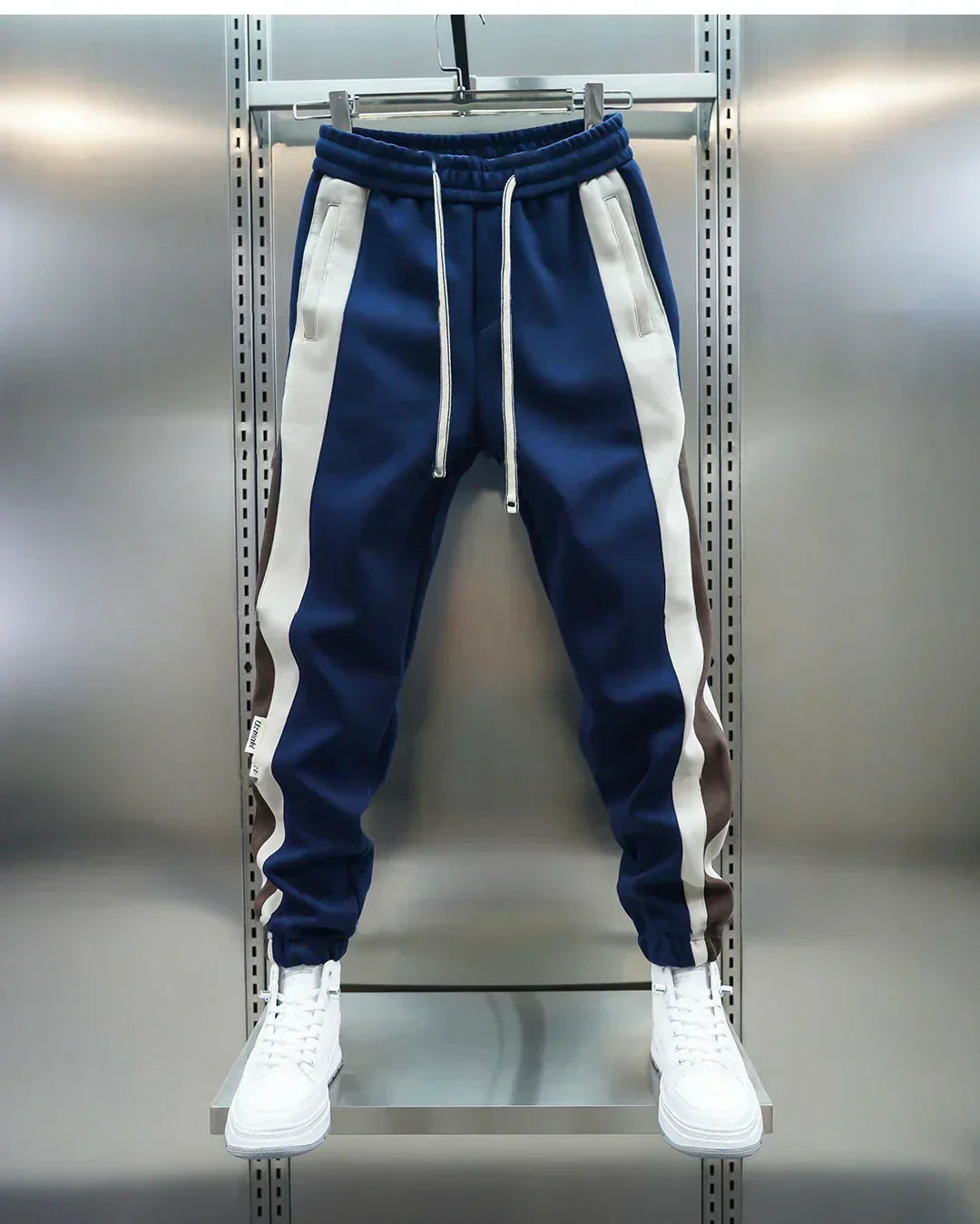 Vance™ | Pantalones de pierna recta elásticos con cinta en contraste
