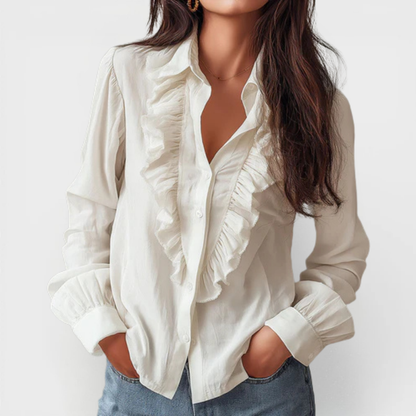 Anna | Blusa con volantes de doble estilo