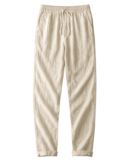 Lago | Pantalones elegantes de lino prémium