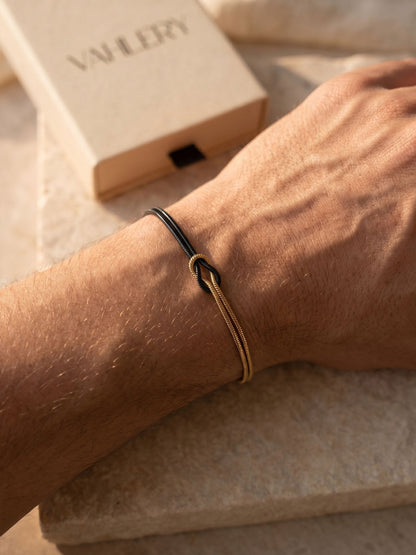 Nudo de amor: pulsera de pareja con nudo