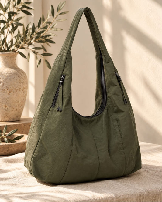 Bolsa Olivia Hobo Grande de Nylon | Ligera y Espaciosa