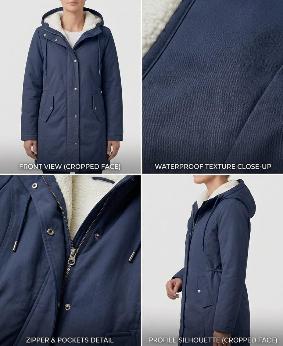 Amélie™ | Parka larga impermeable