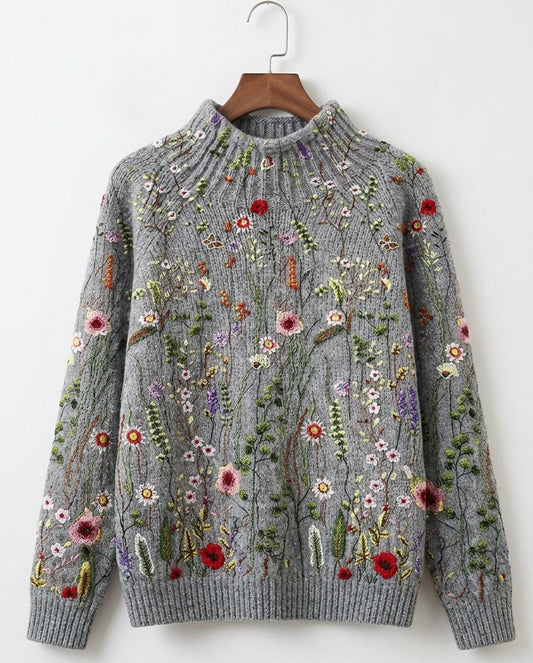 Maurine™ | Suéter tejido floral vintage