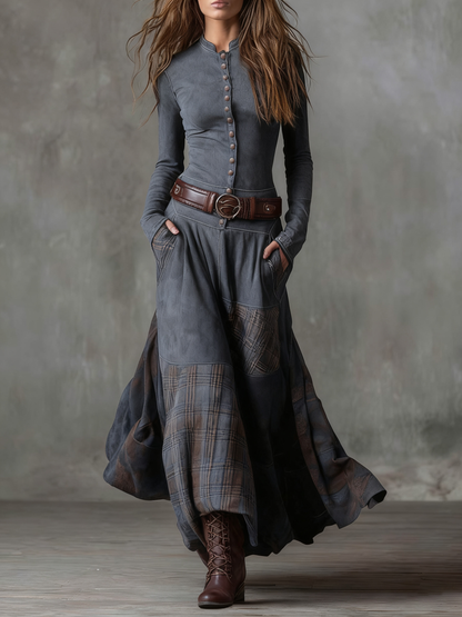 Vestido Josefina - Diseño de Texturas Combinadas