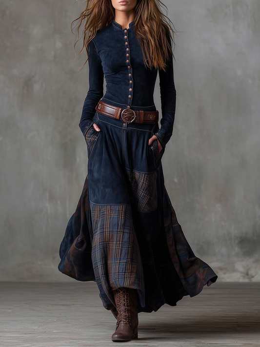 Vestido Josefina - Diseño de Texturas Combinadas