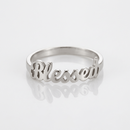 El anillo bendito — banda de plata