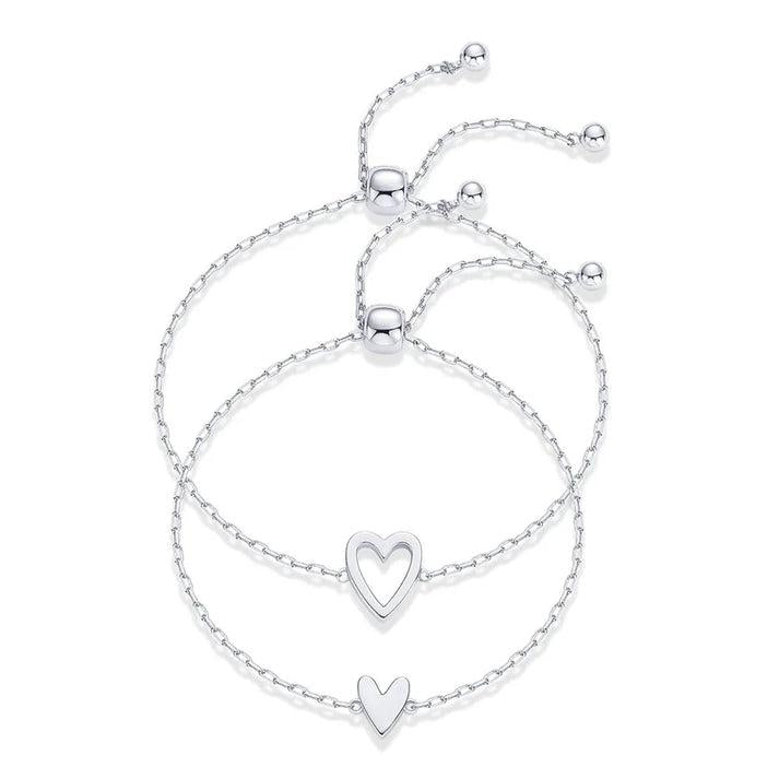 Pulsera de corazones a juego