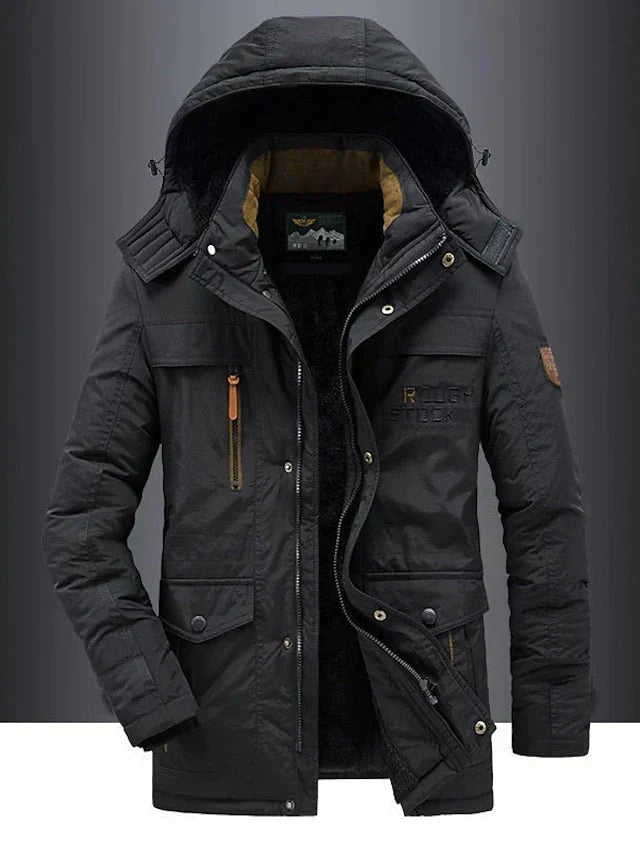 Bjorn - Warme Heren Fleece Winterjas Van Premium Wolmix - Aurora Classics