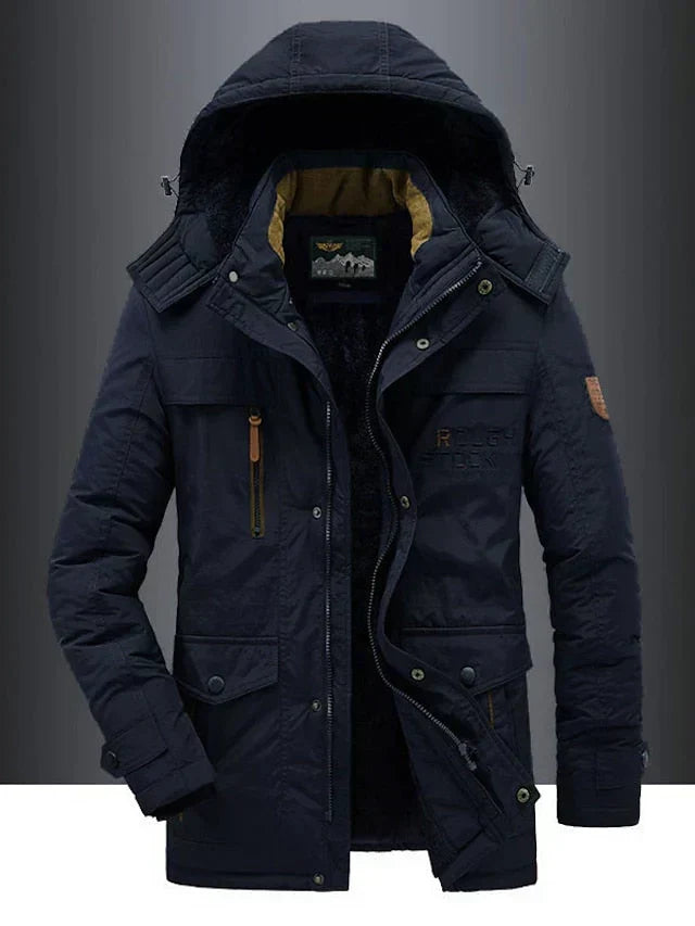 Bjorn - Warme Heren Fleece Winterjas Van Premium Wolmix - Aurora Classics