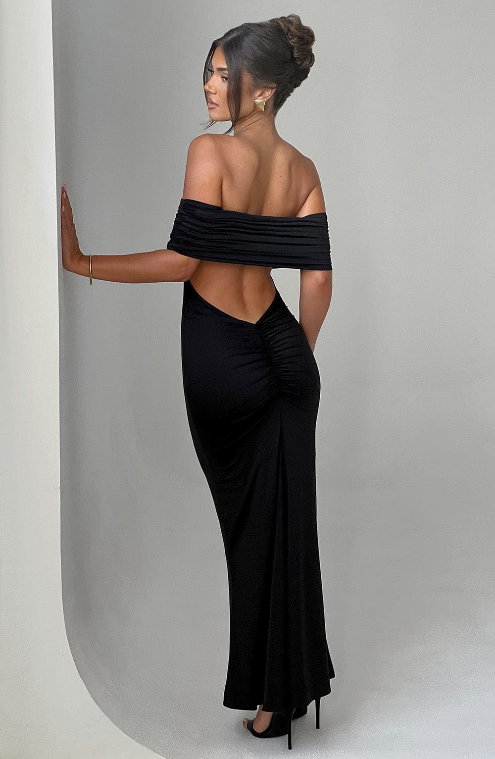 Bloom ™ |  Kellyn – Verfijnde Bardot Maxi-jurk - Aurora Classics