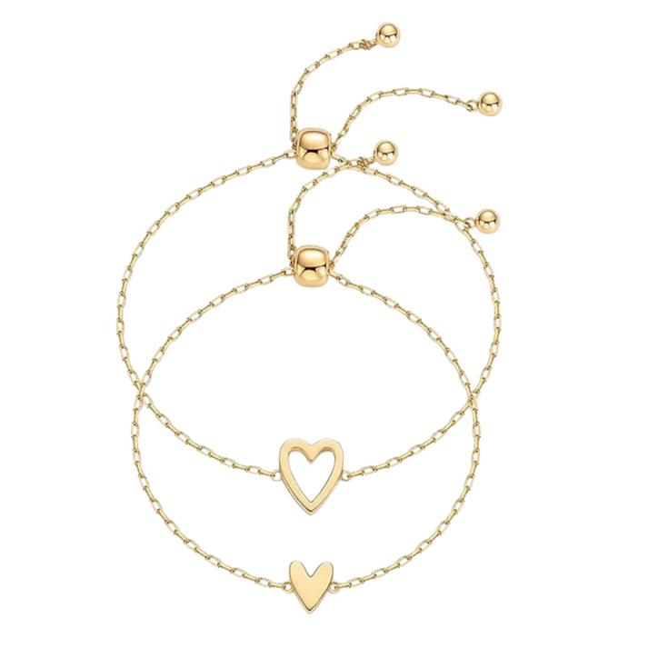 Pulsera de corazones a juego