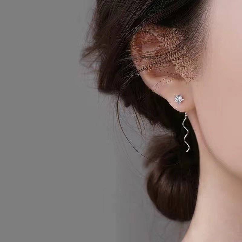 Pendientes de Olas de Estrella de Cristal