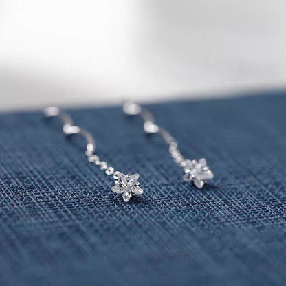 Pendientes de Olas de Estrella de Cristal