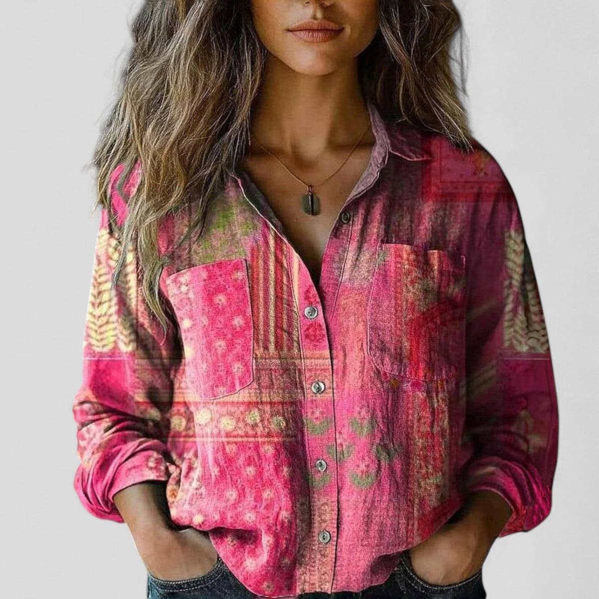 Lorenhilde | Blusa clásica de corte holgado