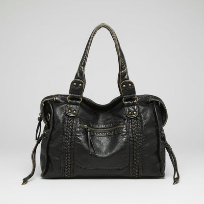 Bolso Satchel "Provence" Efecto Piel Envejecida