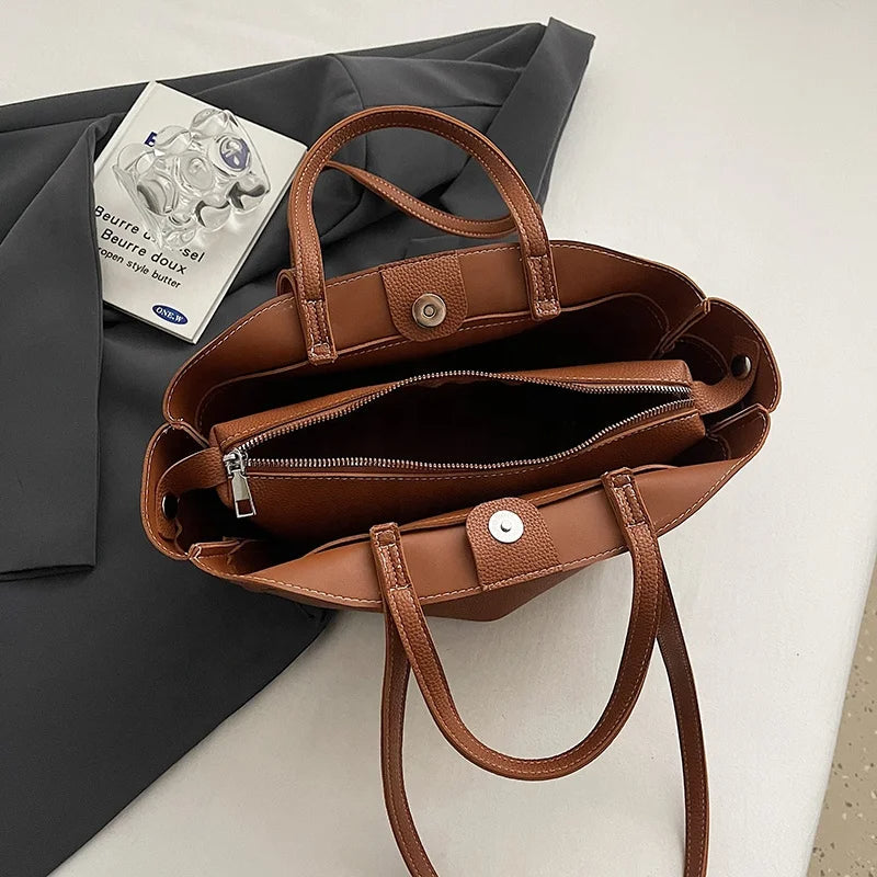 Bolso Tote Geométrico "Porto" de Estilo Piel