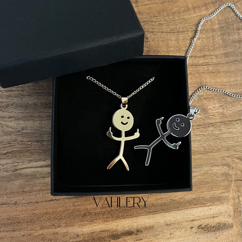 F – Collar con un dedo medio