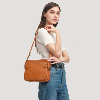 Aurora Classics |  leren koerierstas - Aurora Classics