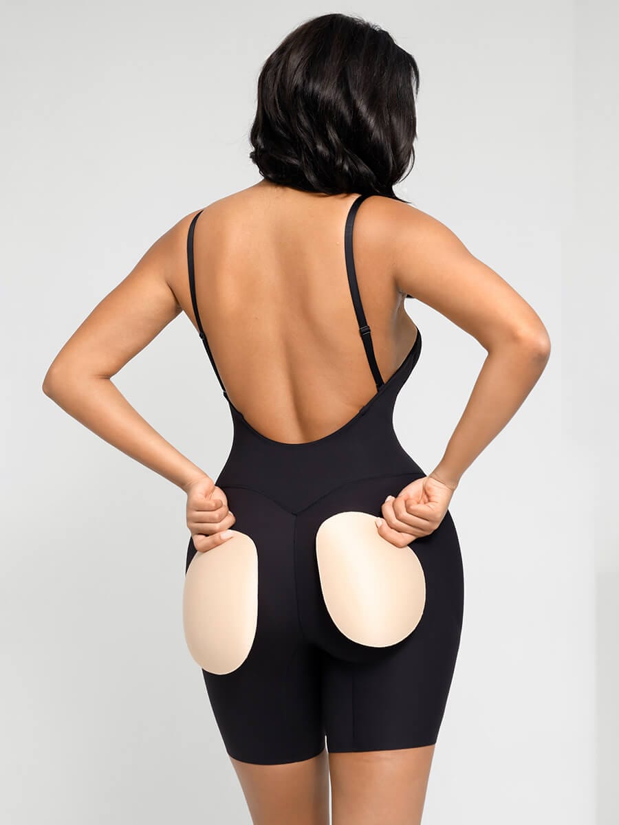 Bloom ™ |  Plunge Bodysuit met Verwijderbare Pads - Aurora Classics
