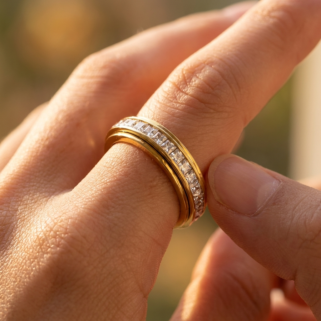 Anillo giratorio para la ansiedad