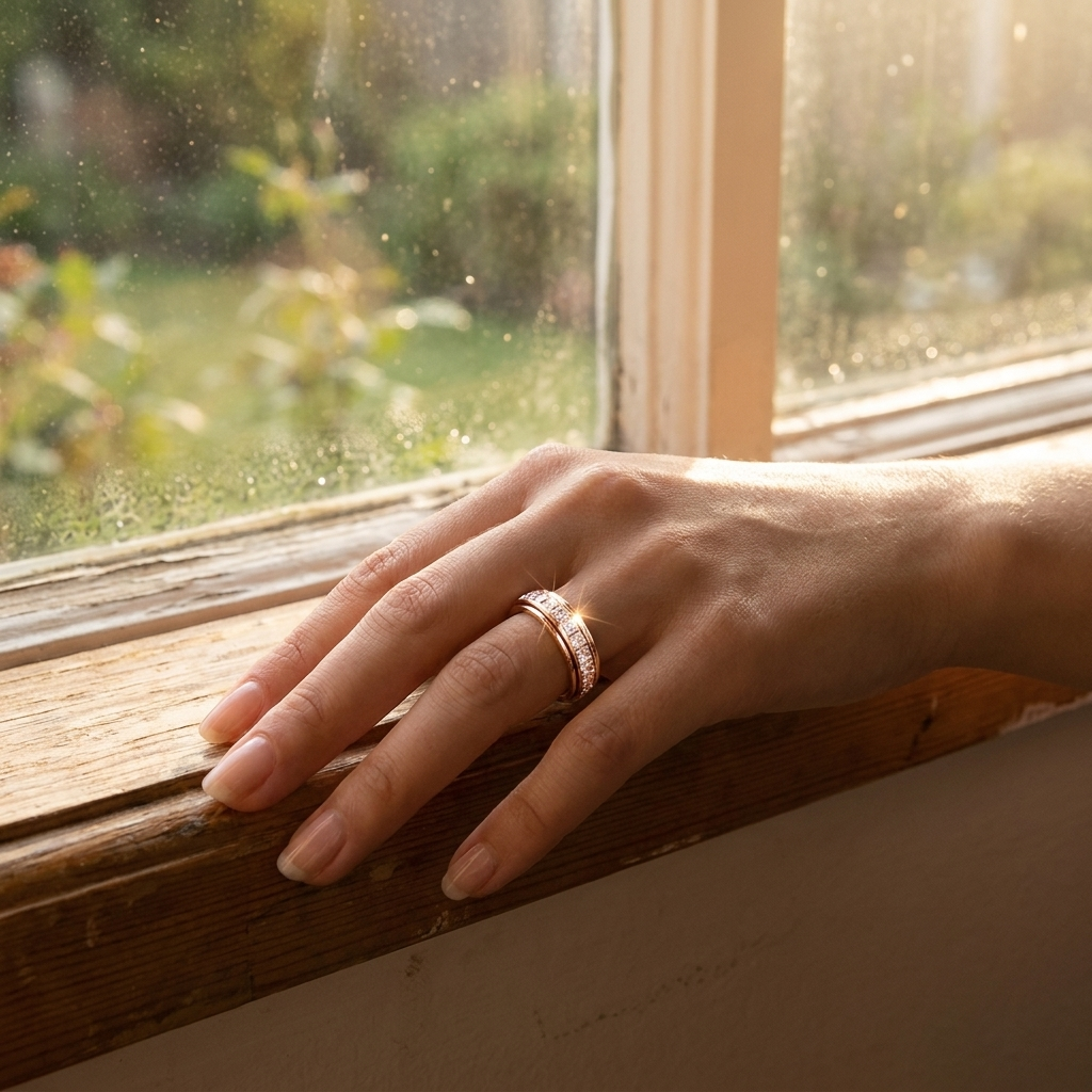 Anillo giratorio para la ansiedad