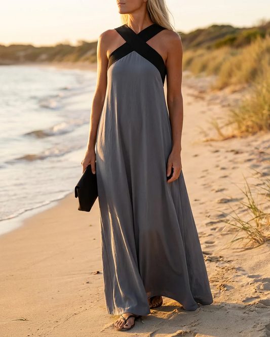 Sovelle™ – Breathable Crossed Maxi Dress - Aurora Classics