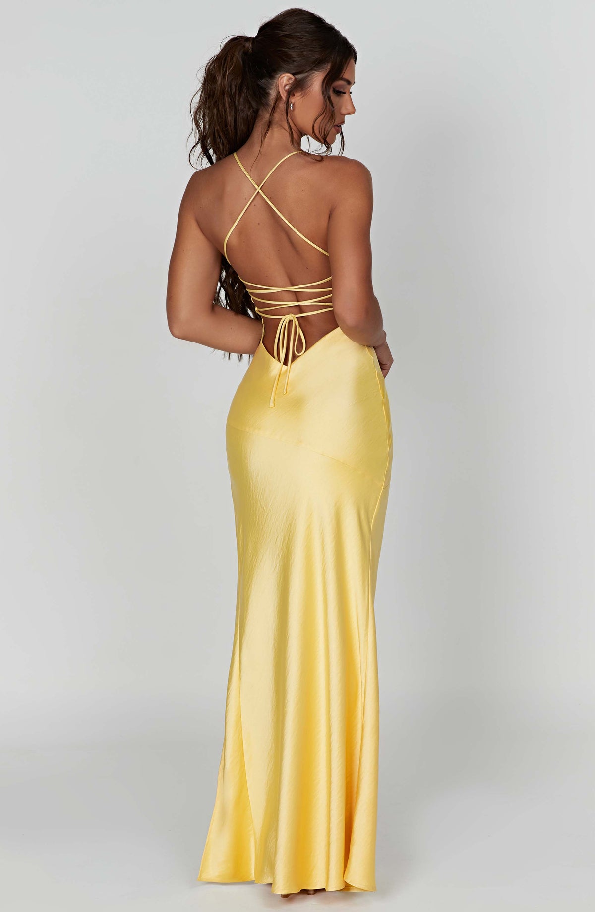 Bloom ™ |  Alora - Zijdezachte Satijnen Maxi-jurk - Aurora Classics