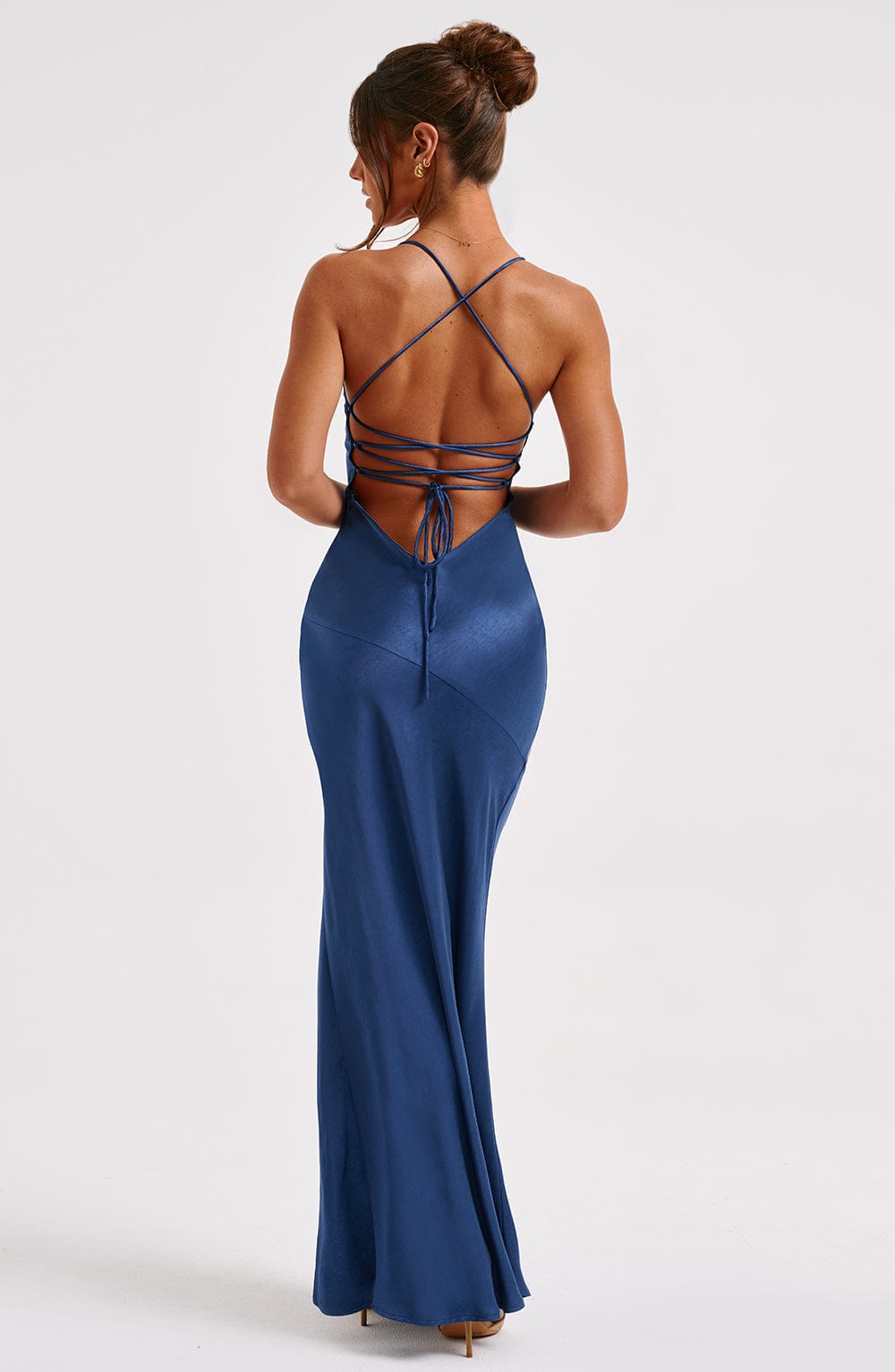 Bloom ™ |  Alora - Zijdezachte Satijnen Maxi-jurk - Aurora Classics