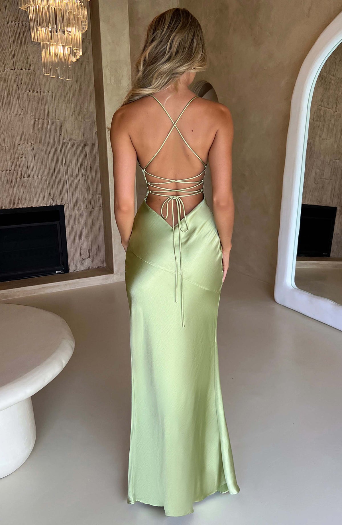 Bloom ™ |  Alora - Zijdezachte Satijnen Maxi-jurk - Aurora Classics